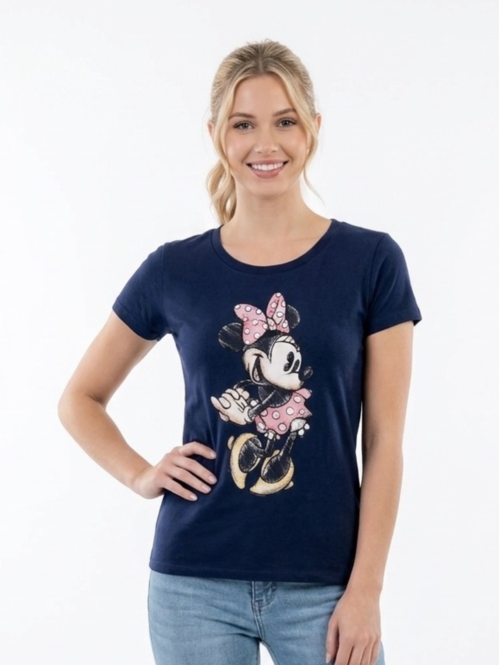 Disney Navy Minnie Mouse Tee size xsmall